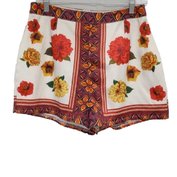 MISSGUIDED colorful cheeky shorts with back zipper. size 10, EUC - Picture 2 of 9